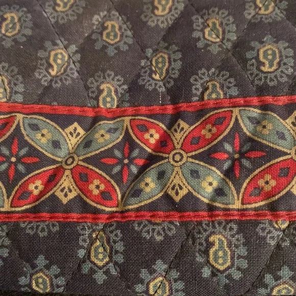 Vera Bradley vintage navy cosmetic bag - Picture 3 of 4